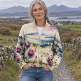 Siofra | Tartan Landscape Zip Cardigan