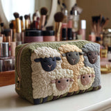 Sheep Quilted Makeup Bag – quilted makeup bag by Moira Dublin