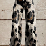 Boho Vintage Trousers with a Chic Print – chic print boho vintage trousers for women by Moira Dublin