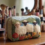Sheep Quilted Makeup Bag – quilted makeup bag by Moira Dublin