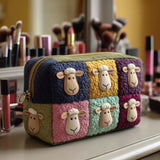 Sheep Quilted Makeup Bag – quilted makeup bag by Moira Dublin