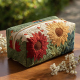 Petal Glow Quilted Makeup Bag – quilted makeup bag by Moira Dublin