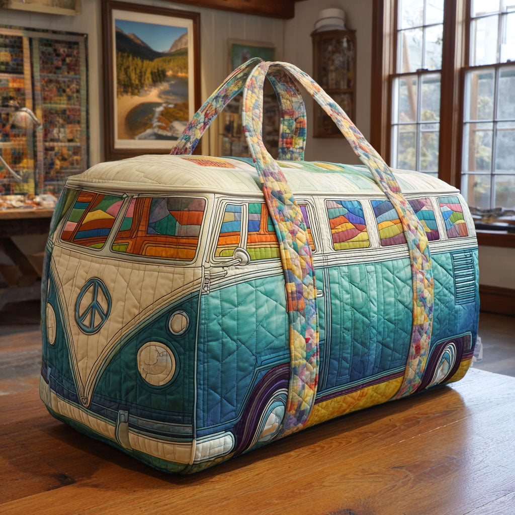 Retro Motion Quilted Duffle Bag – quilted duffle bag by Moira Dublin