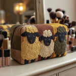 Sheep Quilted Makeup Bag – quilted makeup bag by Moira Dublin
