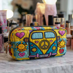 Sunny Bus Vibes Quilted Makeup Bag – quilted makeup bag by Moira Dublin