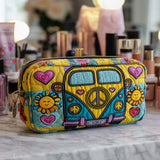 Sunny Bus Vibes Quilted Makeup Bag – quilted makeup bag by Moira Dublin