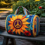 Sunny Peace Quilted Duffle Bag – quilted duffle bag by Moira Dublin