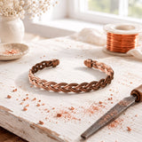Copper Ankle Bracelet Entwine