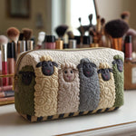 Sheep Quilted Makeup Bag – quilted makeup bag by Moira Dublin
