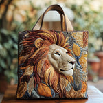 Lion Charm Quilted Tote Bag – quilted tote bag by Moira Dublin