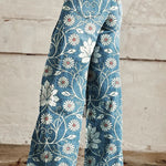 Elegant Boho Trousers with Floral Print – floral print boho trousers for women by Moira Dublin