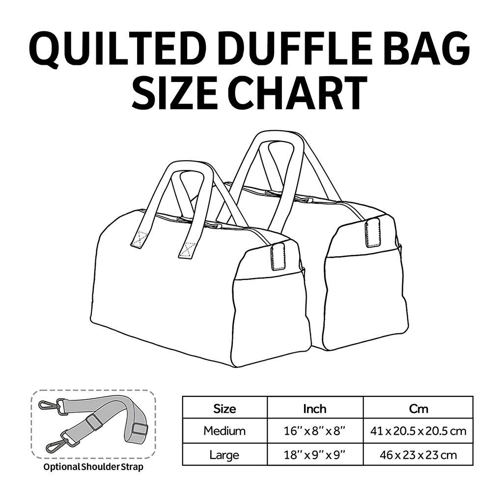 Autumn Deer Quilted Duffle Bag – quilted duffle bag by Moira Dublin